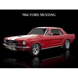 1966 Ford Mustang in Red & White NEW Metal Sign: 12x16" Free Shipping