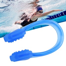 Archuu Swimming Nose Clip Soft Silica Gel Surfing Nose Plug Protector Soft Clip Nose Protector Swimming Sets(5 * 4 * 3cm-blue)