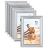 Langdon House - 4x6 Picture Frames - Silver, 6 Pack