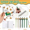 Resurhang 60 Pcs Emotional Support Dumpster Fire Ballpoint Pen Spiral