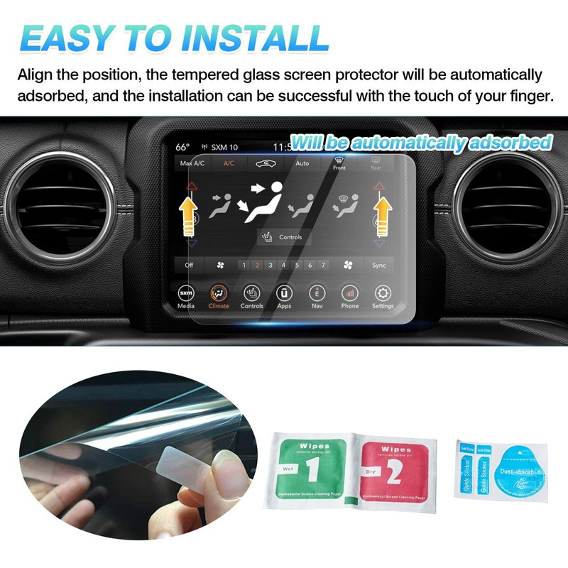 Autorder Screen Protector for Jeep Wrangler JL 2018-2021 2022 2023/Gladiator