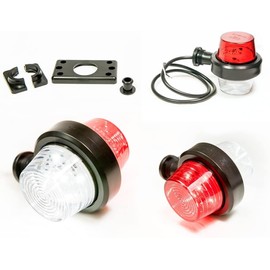 Web Truck Umrissleuchte Begrenzungsleuchte Old school Tuning Hängend Positionsleuchte 12V 24V Farben weiß und Rot für LKW PKW Anhänger, Trailer, Wohnwagen usw. 1 Stück