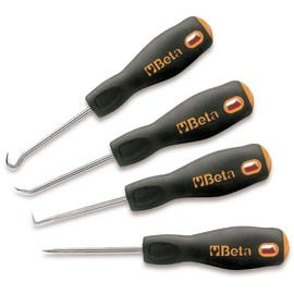 Beta 1687/S4 Set of 4 Engineer's Precision Scribers, with Handles