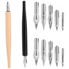 Penitue Comic Dip Pen Set with 2 Wooden Holders &