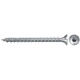 fischer PowerFast II CTF 4.0 x 40 Chipboard Screw (50 Pieces) Fully Threaded, Countersunk Screw with Inner Star, Screw for Woodworking, Reduces Screwing Resistance & Screwing Time