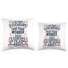 Service Counter Worker - Legendary Fast Food Worker Throw Pillow