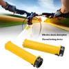 2PCS ENLEE Mountain Bike Handlebar Grips Comfortable TPR Rubber Locking