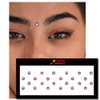 Comet Busters Round Maroon Bindi With Pearls (BIN559)