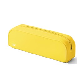 Mr. Pen- Silicone Pencil Case Pouch, Yellow, Aesthetic Multipurpose Design, Aesthetic Pencil Case Small, Silicone Makeup Bag