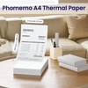 Phomemo A4 Printer Paper, White Single Sheet Quick-Drying Thermal Paper