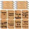 HAOWANWW 16Pcs Kraft Notebook Let's Be Happy Journals Happiness Themed
