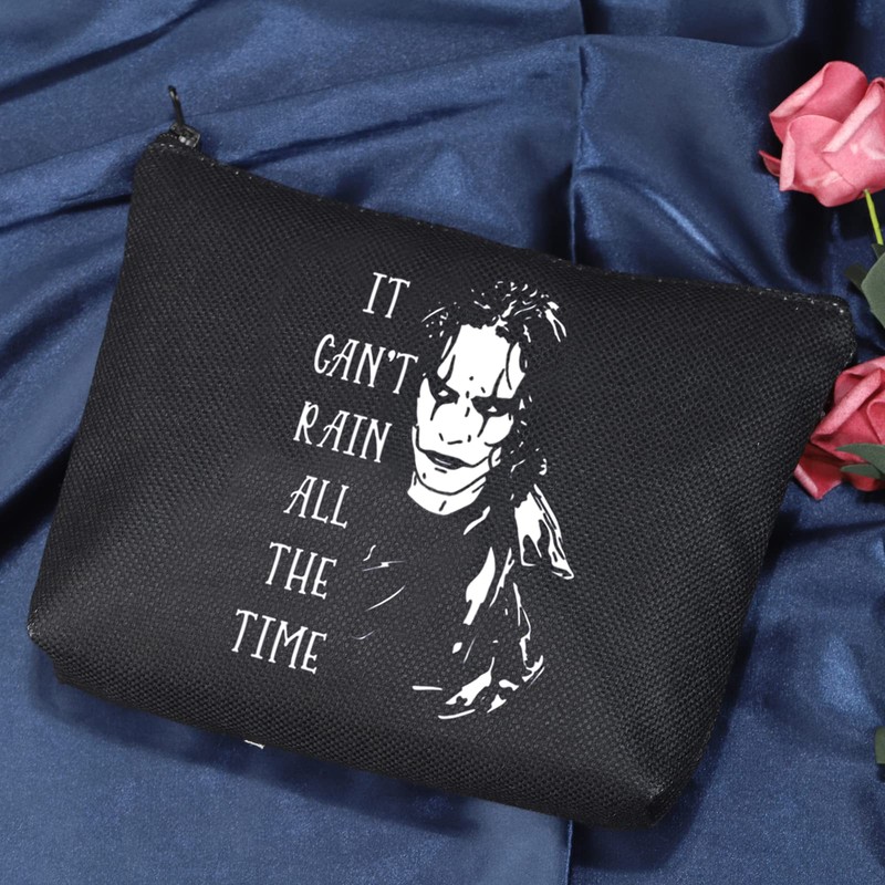 It Can't Rain All The Time Crow Inspired Cosmetic Bag,