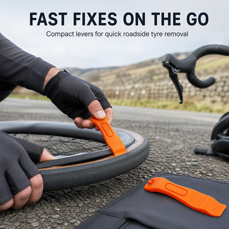 EXQUIMA 2 PCS Tyre Levers, Bicycle Tyre Removal Tools for