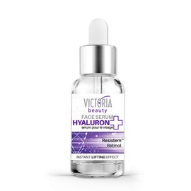 Victoria Beauty - Retinol Serum with Hyaluronic Acid, Niacinamide and Resistem, Anti-Ageing Hyaluronic Face Serum High Dosage, Highly Effective Face Care (1 x 20 ml)