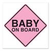 CafePress Baby On Board Square Car Magnet 3 X 3