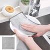 10 PCS Double Layer Wire Dishwashing Cloths, Multifunctional Non Scratch