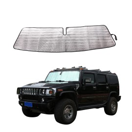 klend-cartrim Car windshield Sun Visor UV Protection Sun Shield For Hummre H2 2003-2009
