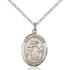 Bonyak Jewelry Saint Medal Collection Sterling Silver St. Sebastian/Wrestling Pendant