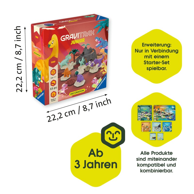 Ravensburger GraviTrax Junior Extension Dino 24587 - Marble Run from