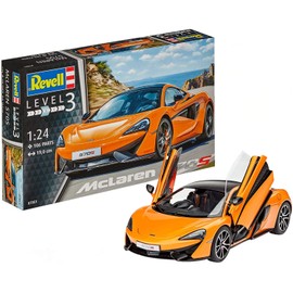 Revell Modellbausatz Auto 1:24 - McLaren 570S im Maßstab 1:24, Level 3, originalgetreue Nachbildung mit vielen Details, 07051