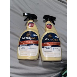Microgold Dual Surface Hospital Grade Disinfectant Spray Cleaner 24 Oz (2) M38