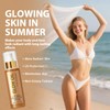 Body Glow Oil,Lightweight,Non-sticky, SPF 50 Broad Spectrum Body Oil with