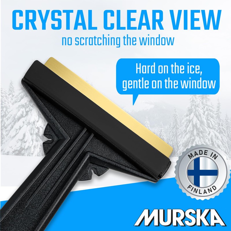 Car Ice Scraper Brass Blade - fast, easy & efficient
