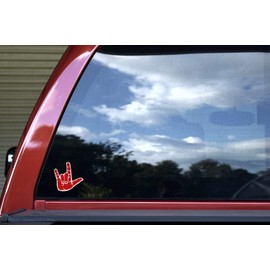 StickerTalk ASL I Love You Vinyl Stickers, 3 inches by 3 inches
