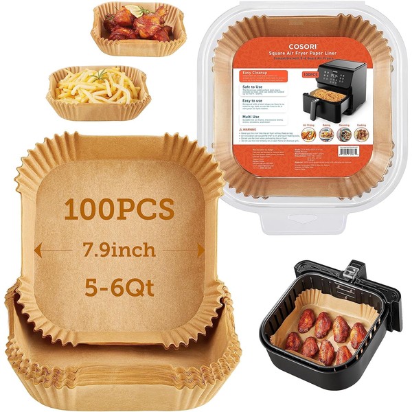 Parchment Paper for Air Fryer Liners Disposible-100pcs Air Fryer Disposable