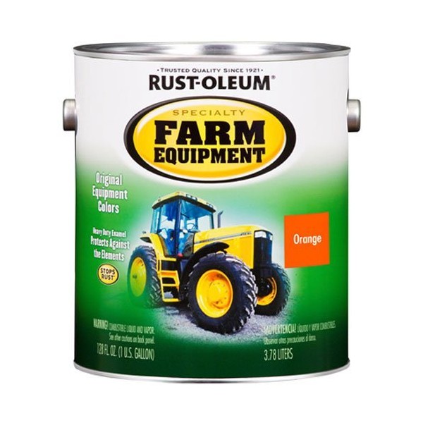 RUST-OLEUM 7458402 Gallon Allis Chalmers Orange Bright Enamel Paint