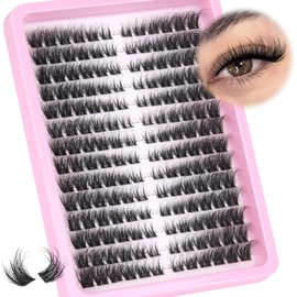 Lash Clusters Fluffy Eyelash Clusters Eyelash Extensions 168pcs DIY Individual Lashes Extensions 8-16MM Wispy Cluster Lashes by Ruairie