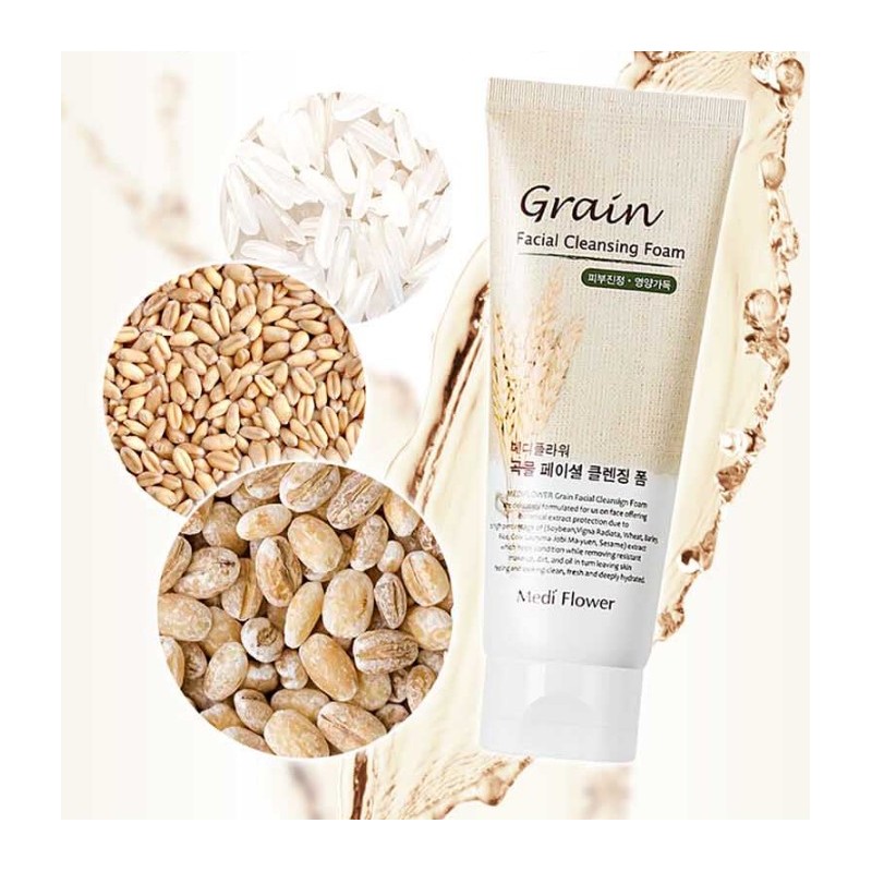 Mediflour Grain Facial Cleansing Foam, 150ml, Set of 4