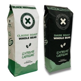 Black Insomnia Coffee - Extreme Caffeine - The Strongest Highly Caffeinated Coffee in the World - 1lb (Variety Pack - Whole Bean, 2 Pounds)