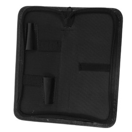 WOONEKY 1Pc Hair Scissors Carrier Bag Compact Zipper Scissor Case for Salon and Home Use Hairdressing Scissors Storage Pouch Black