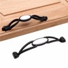 FIDEMM Black White Ceramic Kitchen Cabinet Accessories Drawer Wardrobe Furniture