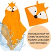 Smithy Hooded Towel Baby Fox with Ears, 100 x 100