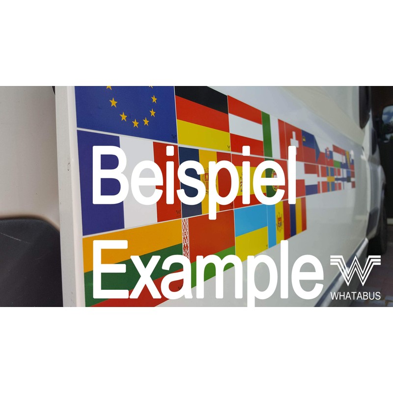 WHATABUS England Flag Sticker 8.5 x 5.5 cm