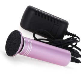 Electric Foot Roller, Adjustable Speed, Professional Electric Foot File for Foot, Pedicure Tools with Replacement Pads (Pink)