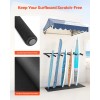 5-Tier Vertical Surfboard Wall Mount Rack Adjustable Metal Board Stand