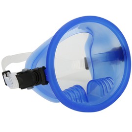 Wide View Snorkeling Scuba Diving Mask Anti fog Waterproof Dive Equipment(Transparent Blue)