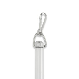 Rod Desyne 1/2-Inch Fluted Baton with Metal Snap, 36-Inch, Clear PVC