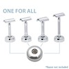 MERKUR Shaving Stand Gloss Chrome 4006 | Non-Slip with Straight