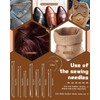 DIUDUS 218 Yards Waxed Thread, Leather Sewing Waxed Thread with