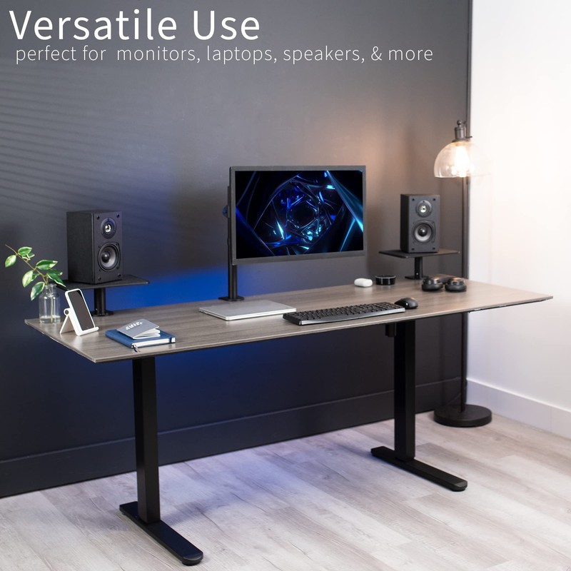 VIVO Clamp-On Universal Height Adjustable Ergonomic Computer Monitor and Laptop