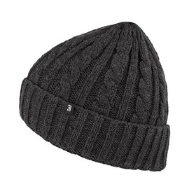 Jaxon & James Cable Knit Cuffed Beanie Hat - Dark Grey One Size
