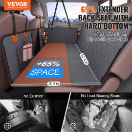 Dog Car Seat Cover Back Seat Extender with Mesh Window Storage Pocket Supports 400lbs Hammock C Bed for PetsCompatible with: Truck, Model: Full Cover Mat Type and 57.4" x 30.3"
