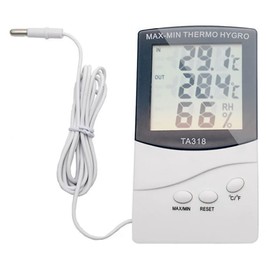 Digital Indoor Hygrometer TA318 Digital LCD Indoor Outdoor Electronic Temperature Humidity Meter Climate Display Room Climate Monitor