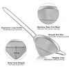 2Pcs Conical Fine Mesh Strainer,3.3/1.8 Inches Fine Mesh Sieve with