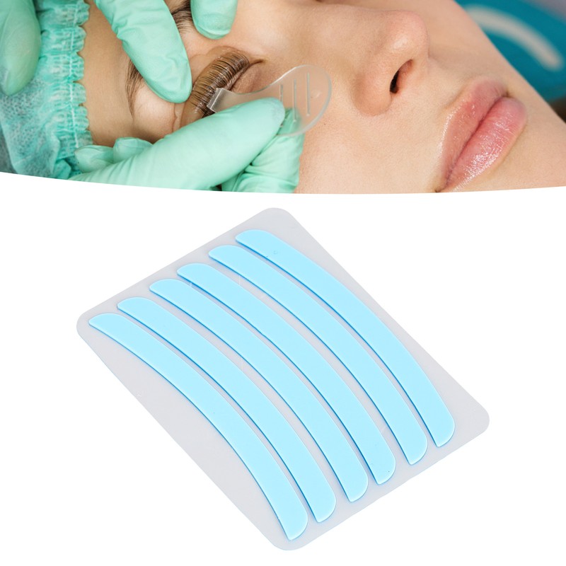 30 Pairs Silicone Eyelash Lift Curved Shape Reusable Soft Rods