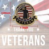 50 Pcs US Veteran Day Pins – Female/Male Soldier Patriotic